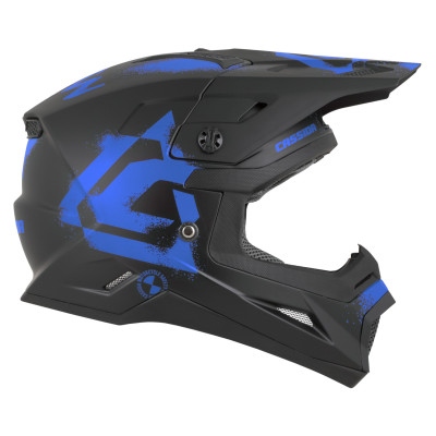 přilba Cross Cup 2 Crew Junior, CASSIDA, dětská (černá matná/modrá) 2026