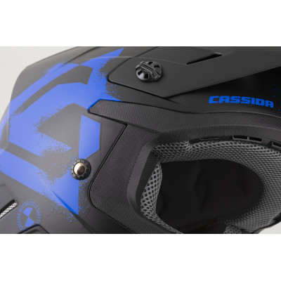 přilba Cross Cup 2 Crew Junior, CASSIDA, dětská (černá matná/modrá) 2026