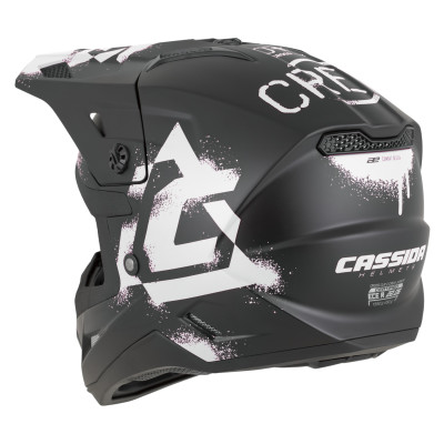 přilba Cross Cup 2 Crew Junior, CASSIDA, dětská (černá matná/bílá) 2026