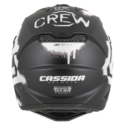 přilba Cross Cup 2 Crew Junior, CASSIDA, dětská (černá matná/bílá) 2026