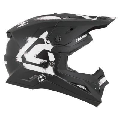 přilba Cross Cup 2 Crew Junior, CASSIDA, dětská (černá matná/bílá) 2026