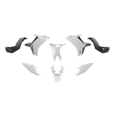 Sada plastů (bez předního blatníku) T7 YAMAHA TENERE 700 '25-'26 (bílá/černá) RACETECH (RTECH)