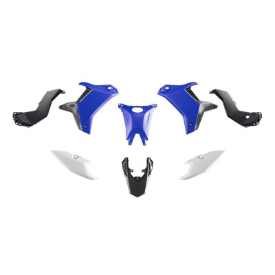 Sada plastů (bez předního blatníku) T7 YAMAHA TENERE 700 '25-'26 (černá/modrá/bílá) RACETECH (RTECH)