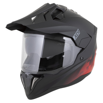 přilba XD1, ZED (černá matná/červená) 2026