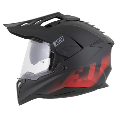 přilba XD1, ZED (černá matná/červená) 2026