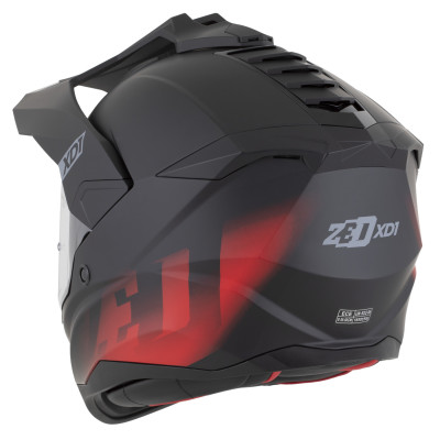 přilba XD1, ZED (černá matná/červená) 2026