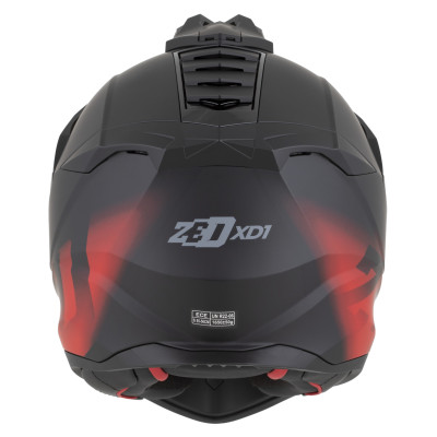 přilba XD1, ZED (černá matná/červená) 2026