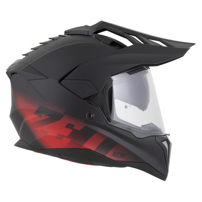 přilba XD1, ZED (černá matná/červená) 2026