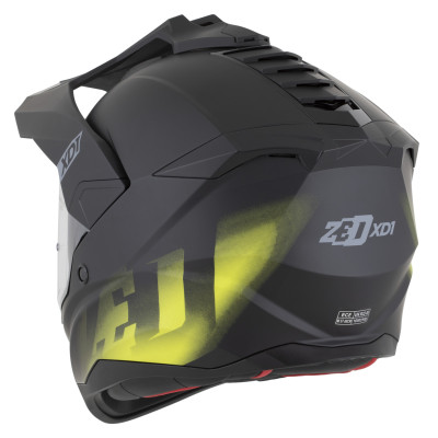 přilba XD1, ZED (černá matná/žlutá fluo) 2026