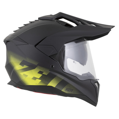 přilba XD1, ZED (černá matná/žlutá fluo) 2026