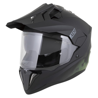 přilba XD1, ZED (černá matná/tmavě zelená) 2026