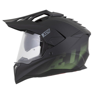 přilba XD1, ZED (černá matná/tmavě zelená) 2026