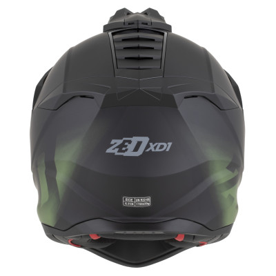 přilba XD1, ZED (černá matná/tmavě zelená) 2026