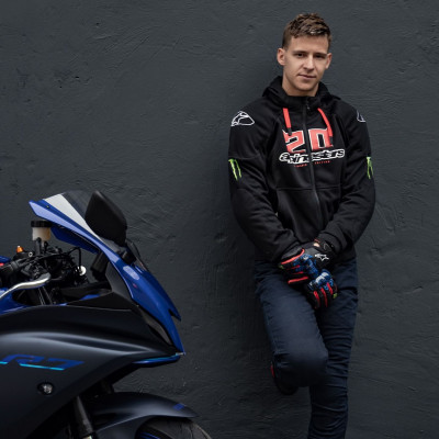 bunda CHROME IGNITION MONSTER FQ20 kolekce, ALPINESTARS (černá/červená/bílá/zelená) 2025