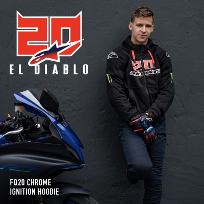 bunda CHROME IGNITION MONSTER FQ20 kolekce, ALPINESTARS (černá/červená/bílá/zelená) 2025