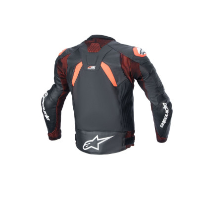 bunda GP PLUS R 4 RIDEKNIT, ALPINESTARS (černá/červená fluo/bílá) 2025