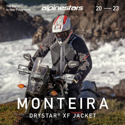 bunda MONTEIRA DRYSTAR XF, ALPINESTARS (černá/červená) 2025