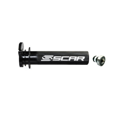 SCAR RACING ALU plynová rukojeť s ložiskem YZ125 / YZ250 '97-'26, YZ250X '16-'26 (černá)