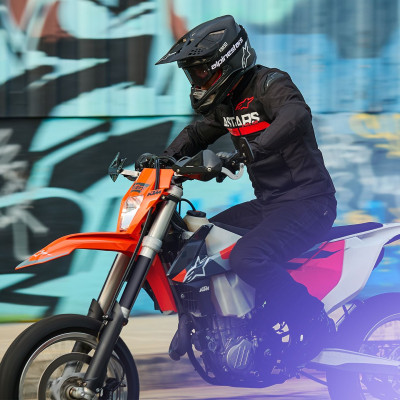 bunda SMX AIR, ALPINESTARS (černá/červená fluo) 2025