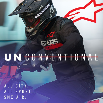 bunda SMX AIR, ALPINESTARS (černá/červená fluo) 2025