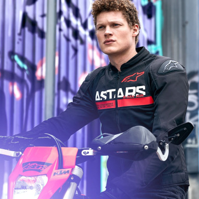 bunda SMX AIR, ALPINESTARS (černá/červená fluo) 2025