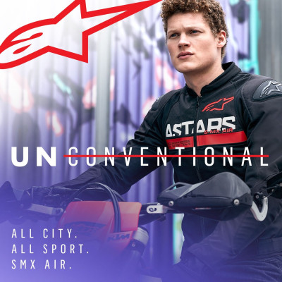 bunda SMX AIR, ALPINESTARS (černá/červená fluo) 2025