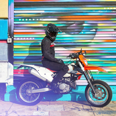 bunda SMX AIR, ALPINESTARS (černá/červená fluo) 2025