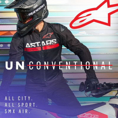 bunda SMX AIR, ALPINESTARS (černá/červená fluo) 2025