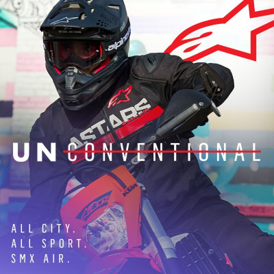 bunda SMX AIR, ALPINESTARS (černá/červená fluo) 2025