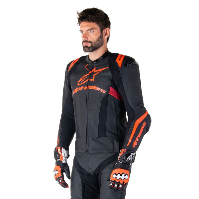 bunda MISSILE 3 IGNITION, ALPINESTARS (černá/červená fluo/tmavě červená) 2025