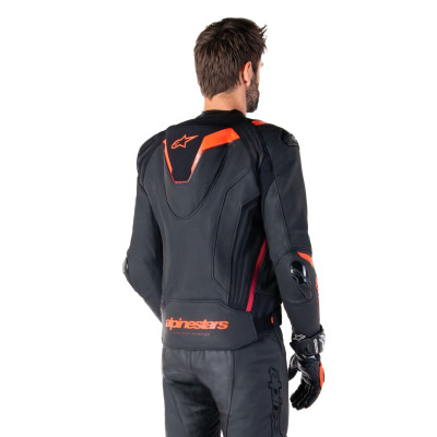 bunda MISSILE 3 IGNITION, ALPINESTARS (černá/červená fluo/tmavě červená) 2025