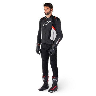 bunda MISSILE 3, ALPINESTARS (černá/bílá/červená fluo) 2025