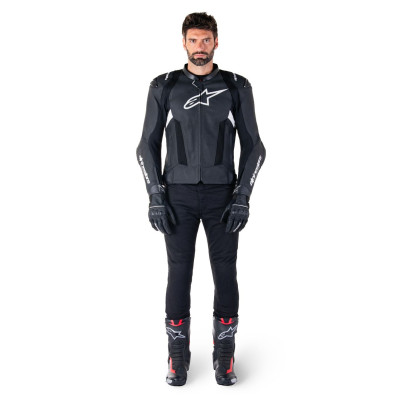 bunda MISSILE 3 AIRFLOW, ALPINESTARS (černá/bílá) 2025