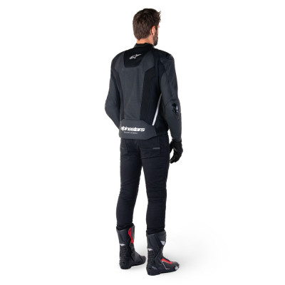 bunda MISSILE 3 AIRFLOW, ALPINESTARS (černá/bílá) 2025