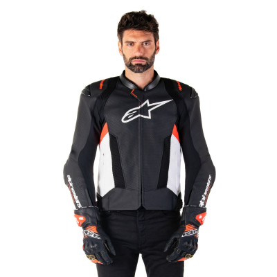 bunda MISSILE 3 AIRFLOW, ALPINESTARS (černá/bílá/červená fluo) 2025