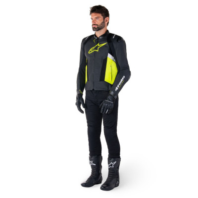 bunda MISSILE 3 AIRFLOW, ALPINESTARS (černá/žlutá fluo/bílá) 2025