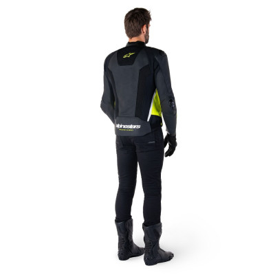 bunda MISSILE 3 AIRFLOW, ALPINESTARS (černá/žlutá fluo/bílá) 2025