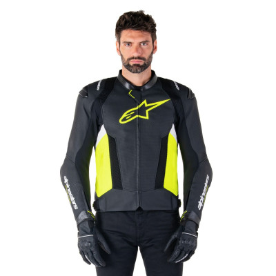 bunda MISSILE 3 AIRFLOW, ALPINESTARS (černá/žlutá fluo/bílá) 2025