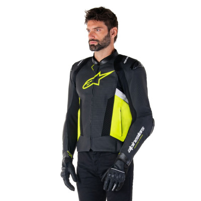 bunda MISSILE 3 AIRFLOW, ALPINESTARS (černá/žlutá fluo/bílá) 2025