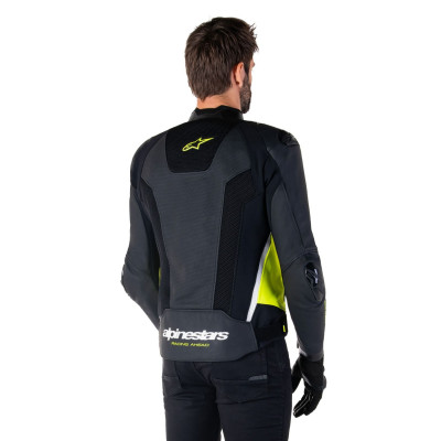 bunda MISSILE 3 AIRFLOW, ALPINESTARS (černá/žlutá fluo/bílá) 2025