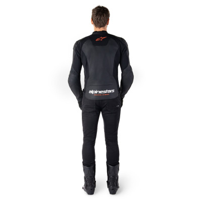bunda FASTER 3, ALPINESTARS (černá/červená fluo) 2025