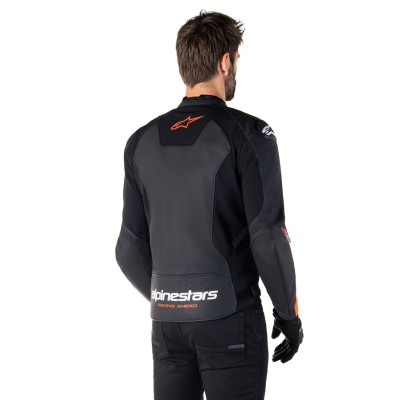 bunda FASTER 3, ALPINESTARS (černá/červená fluo) 2025
