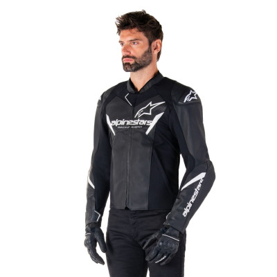 bunda FASTER 3, ALPINESTARS (černá/bílá) 2025