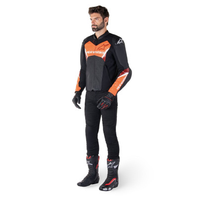 bunda FASTER 3 AIRFLOW, ALPINESTARS (černá/červená fluo) 2025