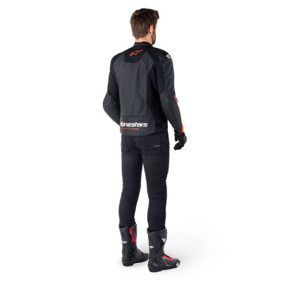 bunda FASTER 3 AIRFLOW, ALPINESTARS (černá/červená fluo) 2025