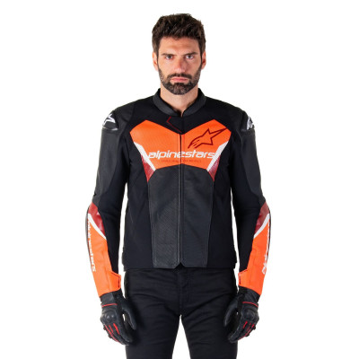 bunda FASTER 3 AIRFLOW, ALPINESTARS (černá/červená fluo) 2025