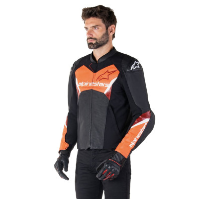 bunda FASTER 3 AIRFLOW, ALPINESTARS (černá/červená fluo) 2025