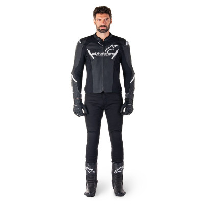bunda FASTER 3 AIRFLOW, ALPINESTARS (černá/bílá) 2025