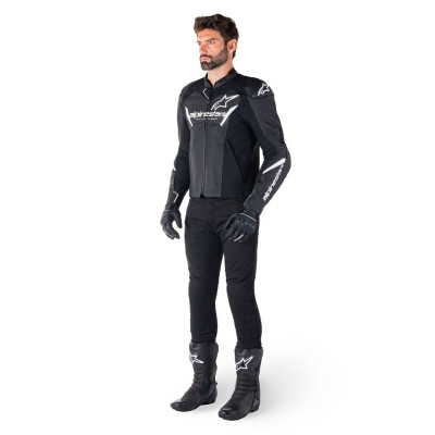 bunda FASTER 3 AIRFLOW, ALPINESTARS (černá/bílá) 2025