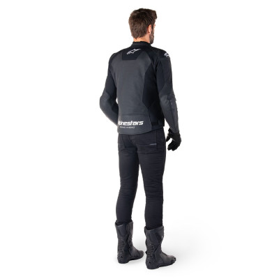 bunda FASTER 3 AIRFLOW, ALPINESTARS (černá/bílá) 2025